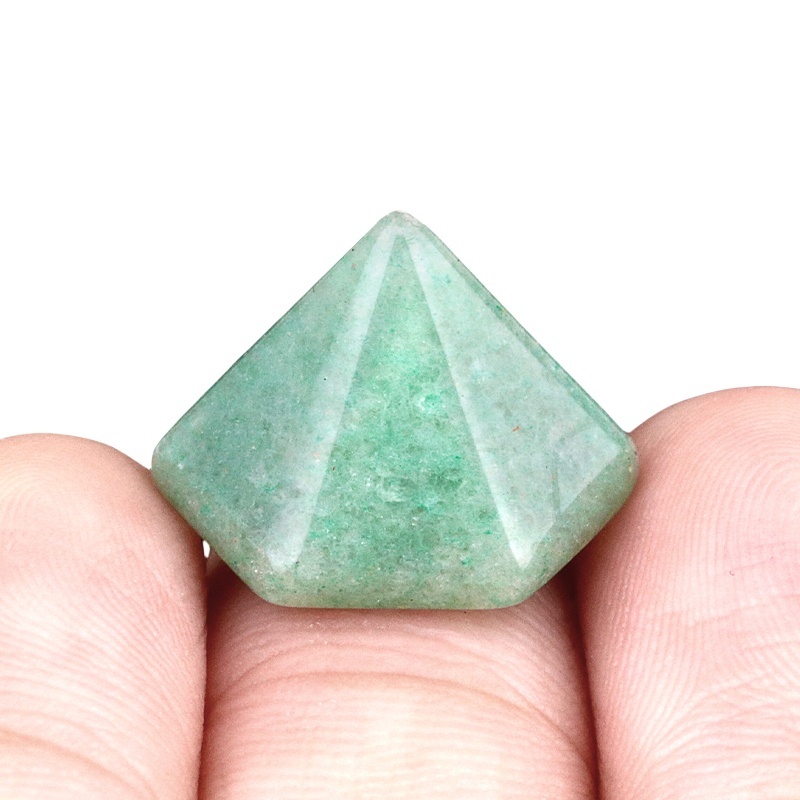 Handmade Craved Hexagonal Pyramid Cabochons Beads (10x16mm) for Making Jewelry