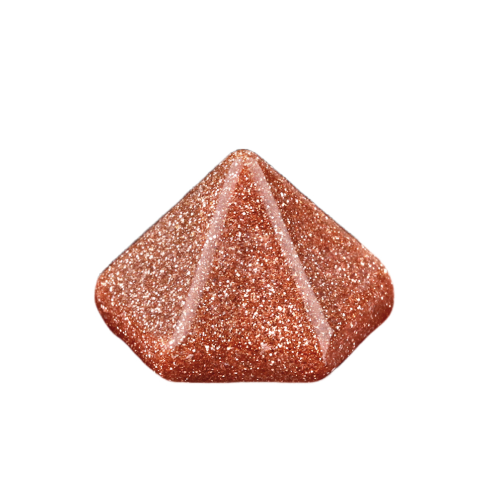 Handmade Craved Hexagonal Pyramid Cabochons Beads (10x16mm) for Making Jewelry