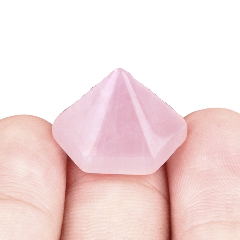 Handmade Craved Hexagonal Pyramid Cabochons Beads (10x16mm) for Making Jewelry