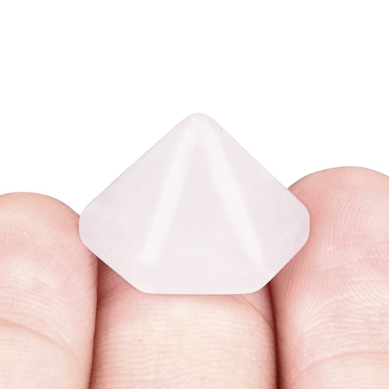 Handmade Craved Hexagonal Pyramid Cabochons Beads (10x16mm) for Making Jewelry