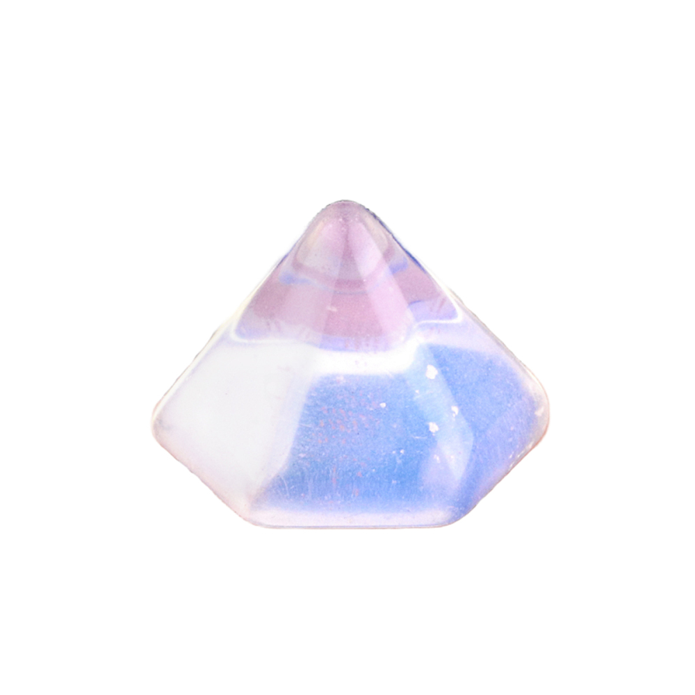 Handmade Craved Hexagonal Pyramid Cabochons Beads (10x16mm) for Making Jewelry