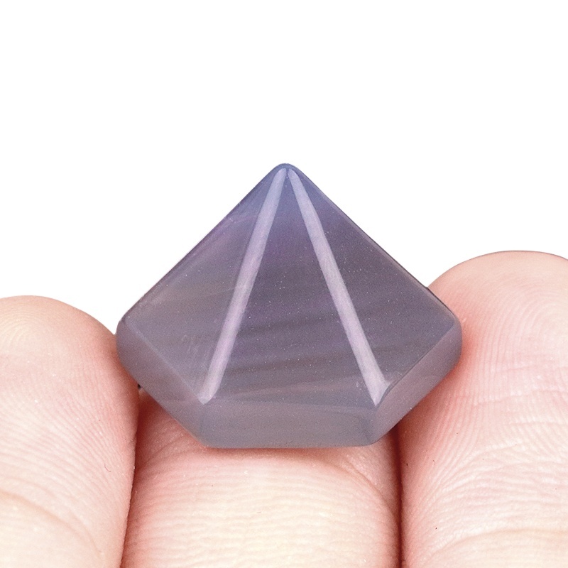 Handmade Craved Hexagonal Pyramid Cabochons Beads (10x16mm) for Making Jewelry