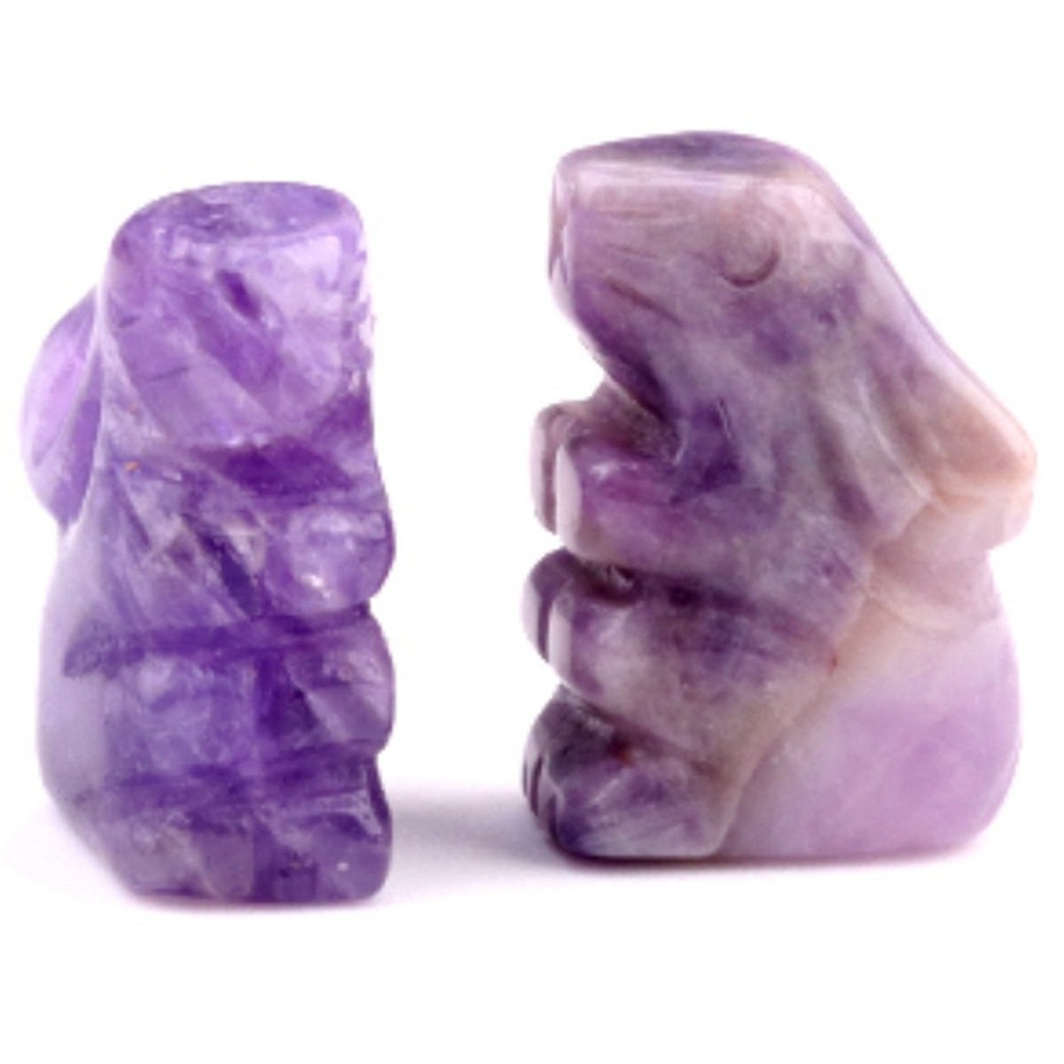 Handmade Carved 1.0Inch Gemstone Rabbit for Decoration  Animal Ornament