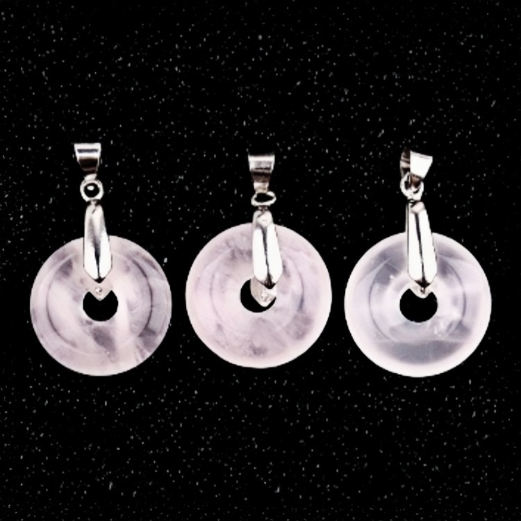20MM Coin Stone Pendant for Making Jewelry Silver Clasp Pingan Charms