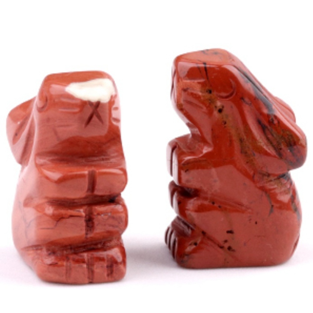 Unakite Jasper Handmade Carved 1.0Inch Gemstone Rabbit for Decoration  Animal Ornament