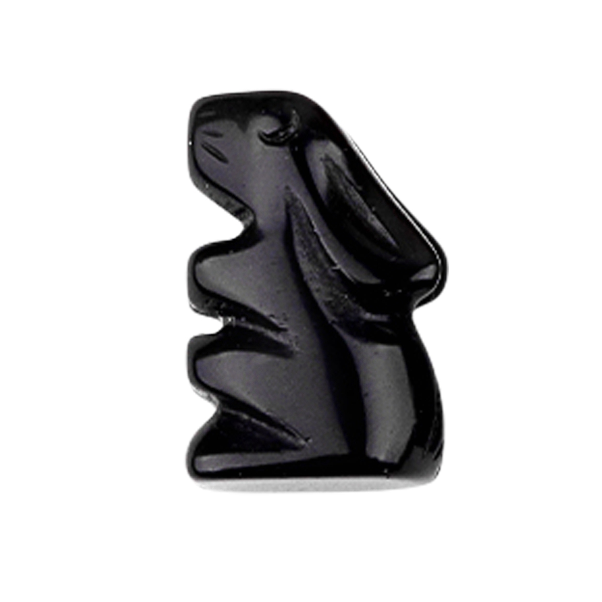 Handmade Carved 1.0Inch Gemstone Rabbit for Decoration  Animal Ornament