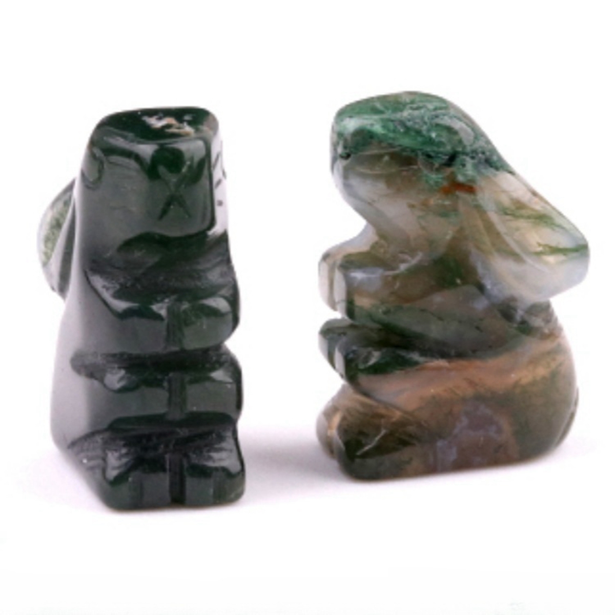 Handmade Carved 1.0Inch Gemstone Rabbit for Decoration  Animal Ornament
