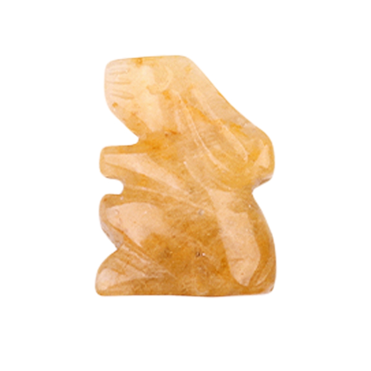 Handmade Carved 1.0Inch Gemstone Rabbit for Decoration  Animal Ornament