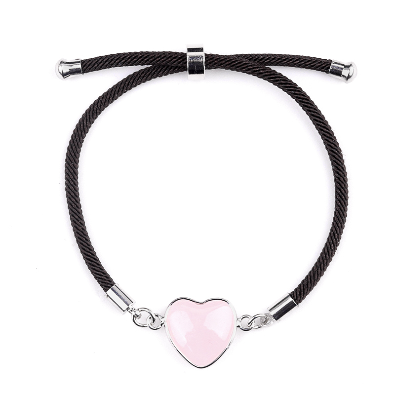 15mm Heart Wrapped Gold Connector Charms  Adjustable Stone Bracelet