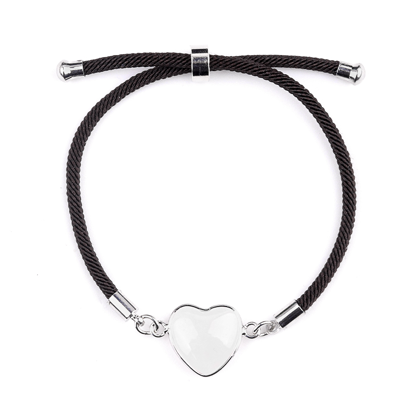 15mm Heart Wrapped Gold Connector Charms  Adjustable Stone Bracelet