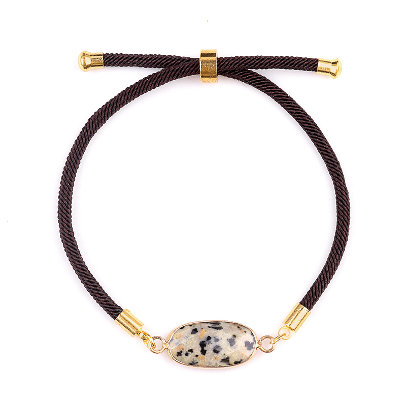 Yellow Tiger Eye Faceted Oval Beads Wrapped Gold Connector Charms  Adjustable Stone Bracelet