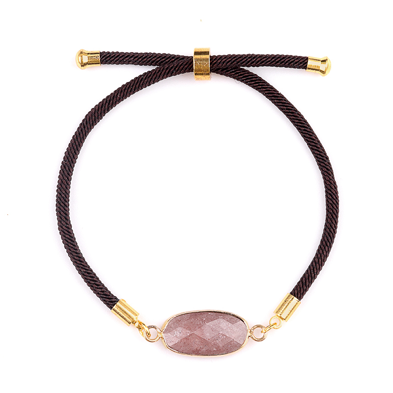 Yellow Tiger Eye Faceted Oval Beads Wrapped Gold Connector Charms  Adjustable Stone Bracelet