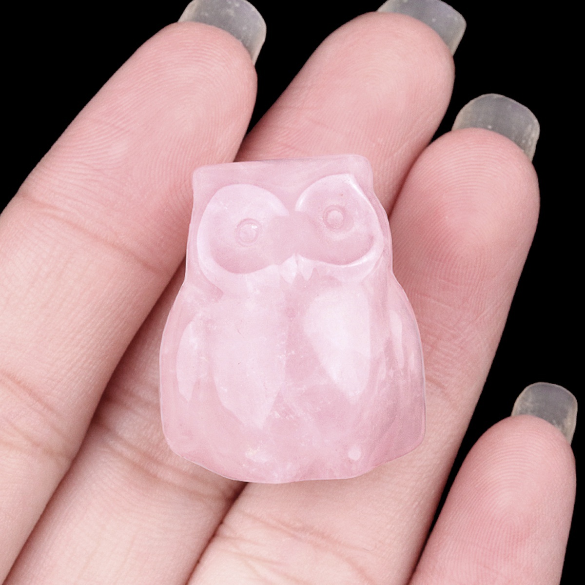 Handmade Craved 1.0Inch Gemstone Owl for Home & Office Decoration