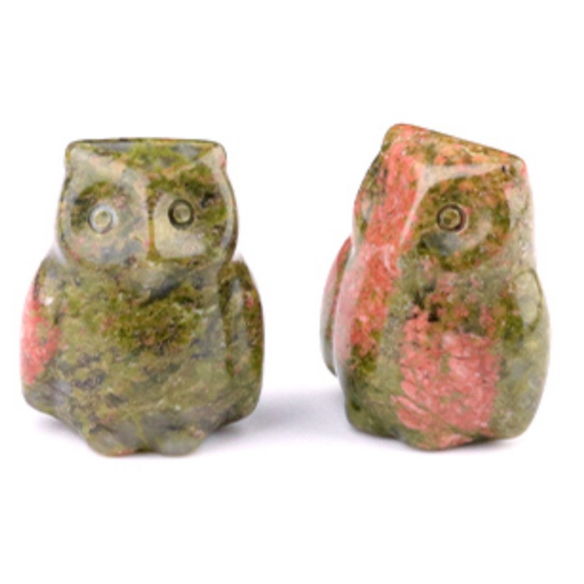 Handmade Craved 1.0Inch Gemstone Owl for Home & Office Decoration