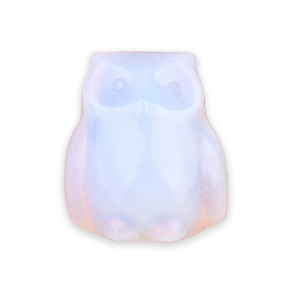 Handmade Craved 1.0Inch Gemstone Owl for Home & Office Decoration