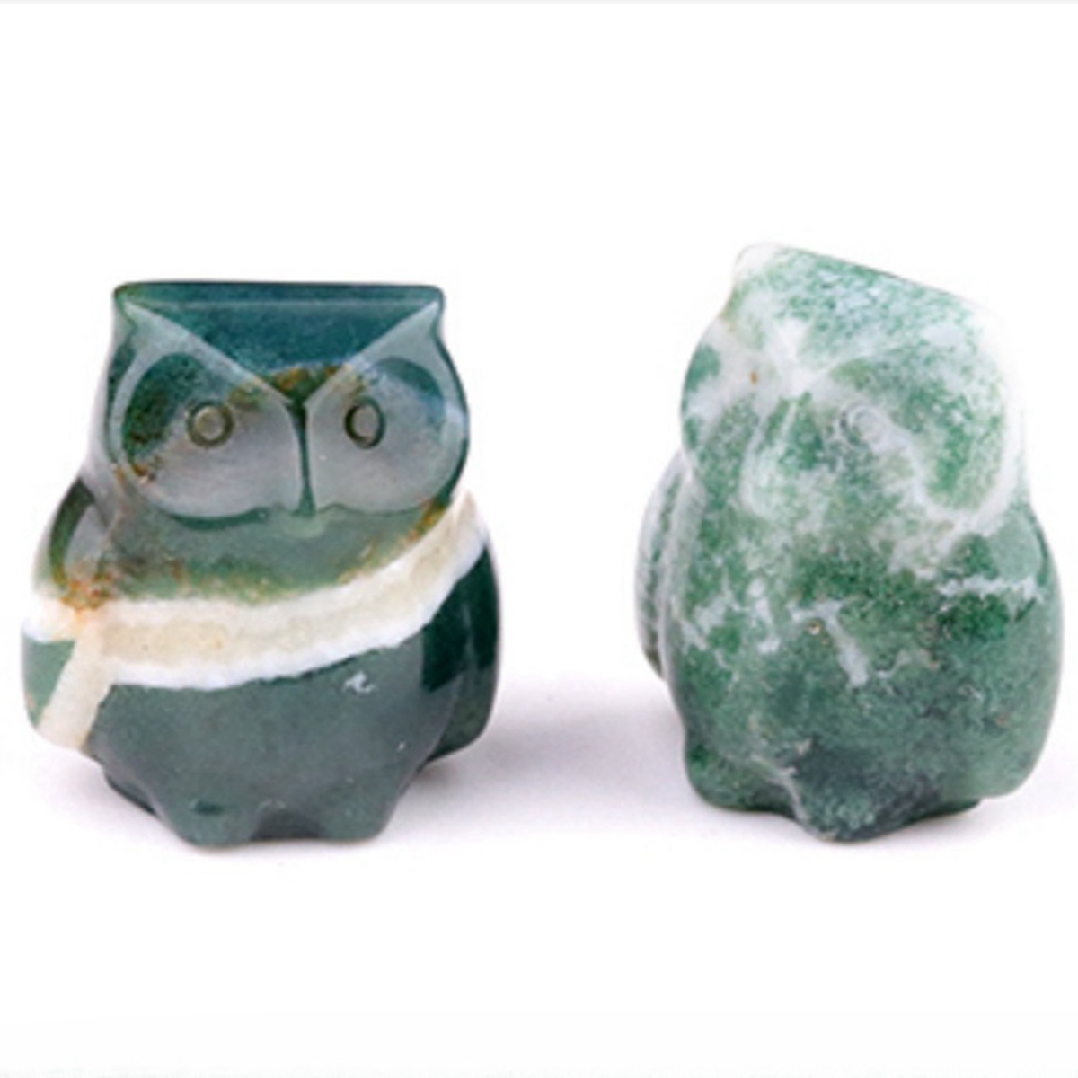Handmade Craved 1.0Inch Gemstone Owl for Home & Office Decoration