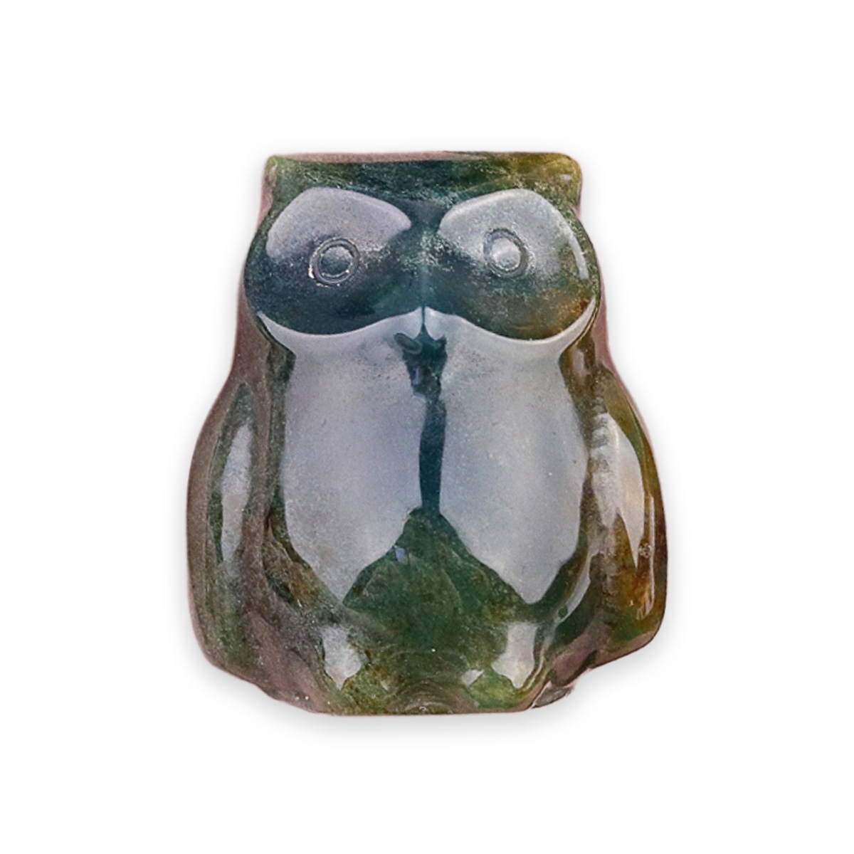 Handmade Craved 1.0Inch Gemstone Owl for Home & Office Decoration