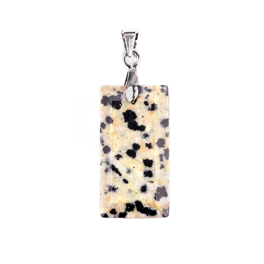 Natural Faceted Rectangle Stone Pendant for Making Jewelry Necklace Earrings
