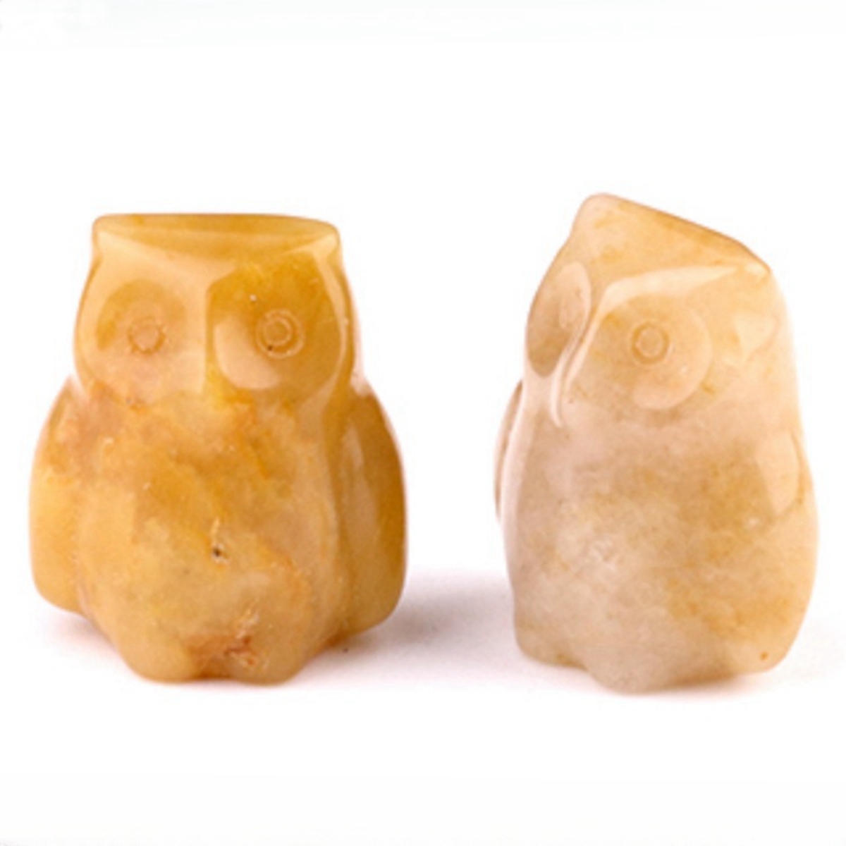 Handmade Craved 1.0Inch Gemstone Owl for Home & Office Decoration