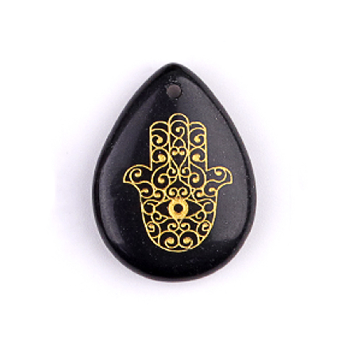 Gold Life of Tree Teardrop Gemstone Pendant for Making Jewelry
