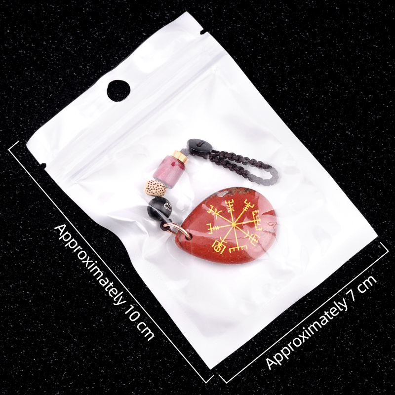 Gold Directional Sign Teardrop Gemstone Pendant keychain Accessories