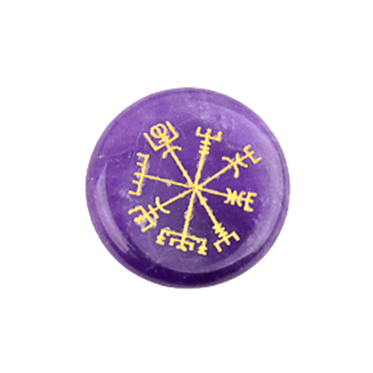 Gemstone 25MM Circular Disc Handmade Craved Pattern-AIM For Home Decor