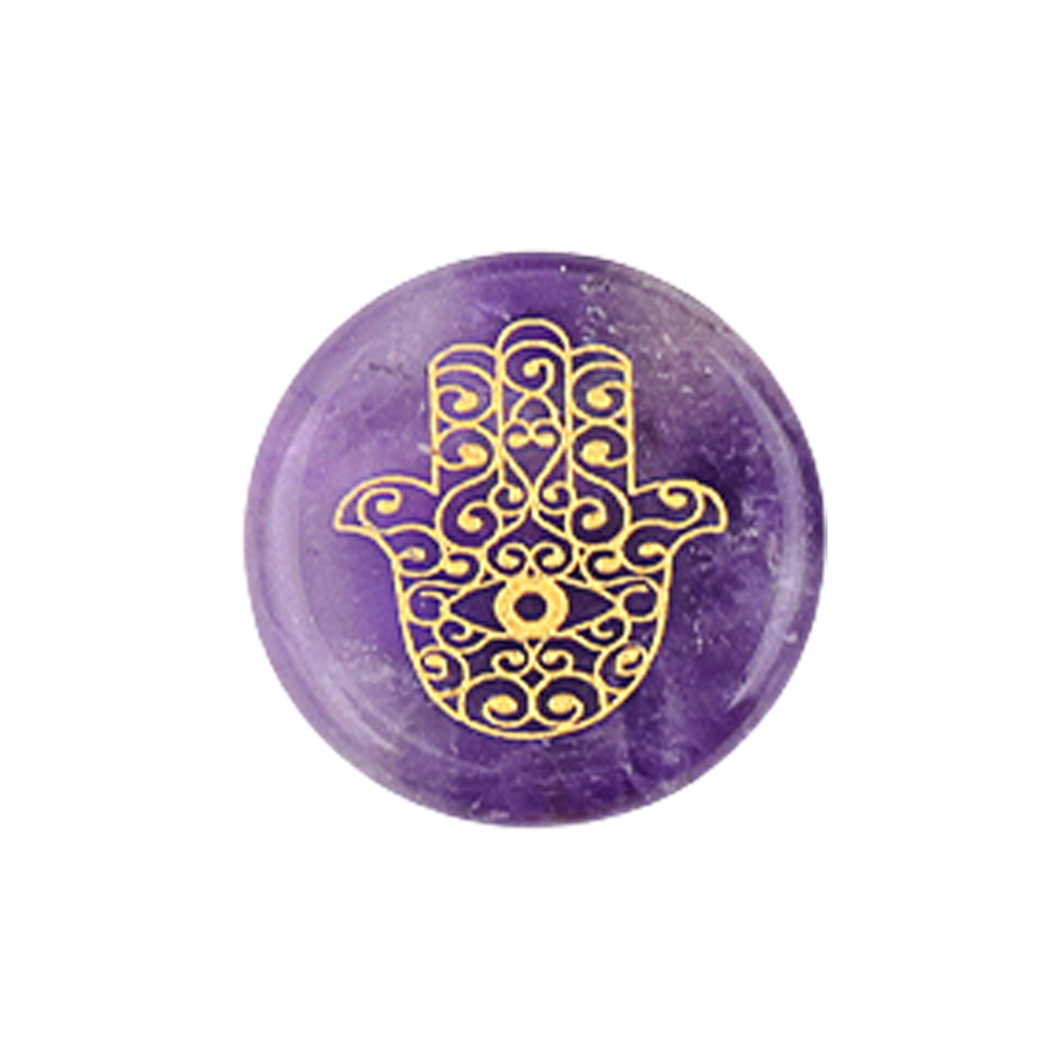 25MM Circular Disc Gemstone Ornament Handmade Craved Pattern-Hand For Home Decor