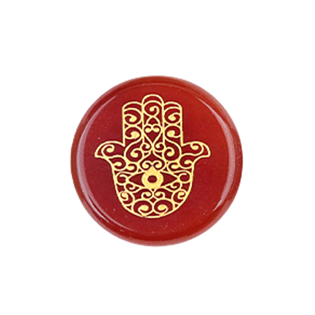 25MM Circular Disc Gemstone Ornament Handmade Craved Pattern-Hand For Home Decor