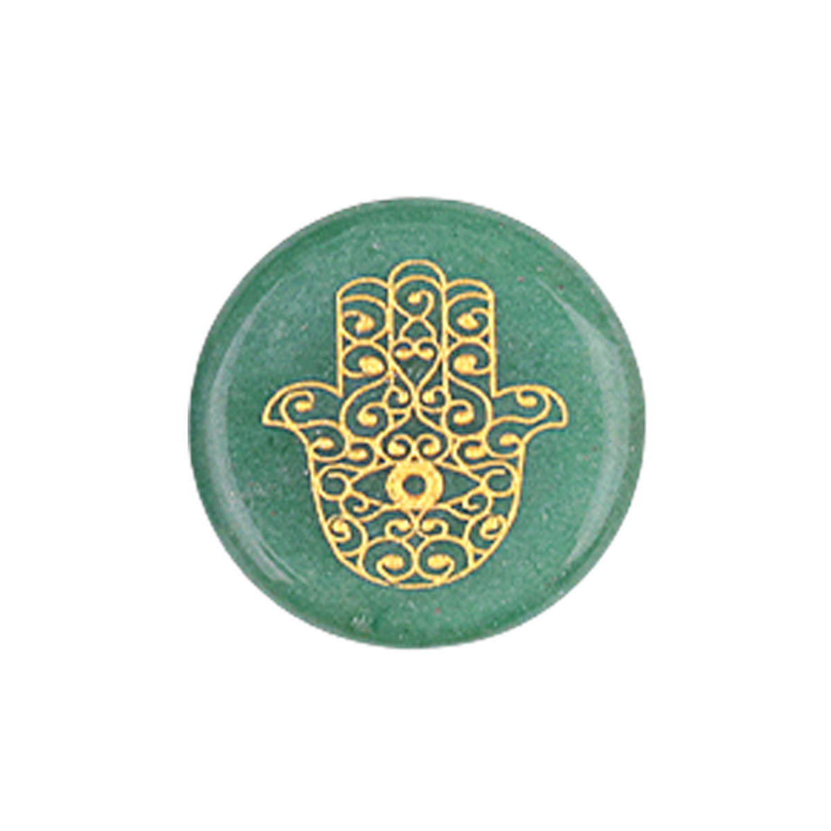 25MM Circular Disc Gemstone Ornament Handmade Craved Pattern-Hand For Home Decor