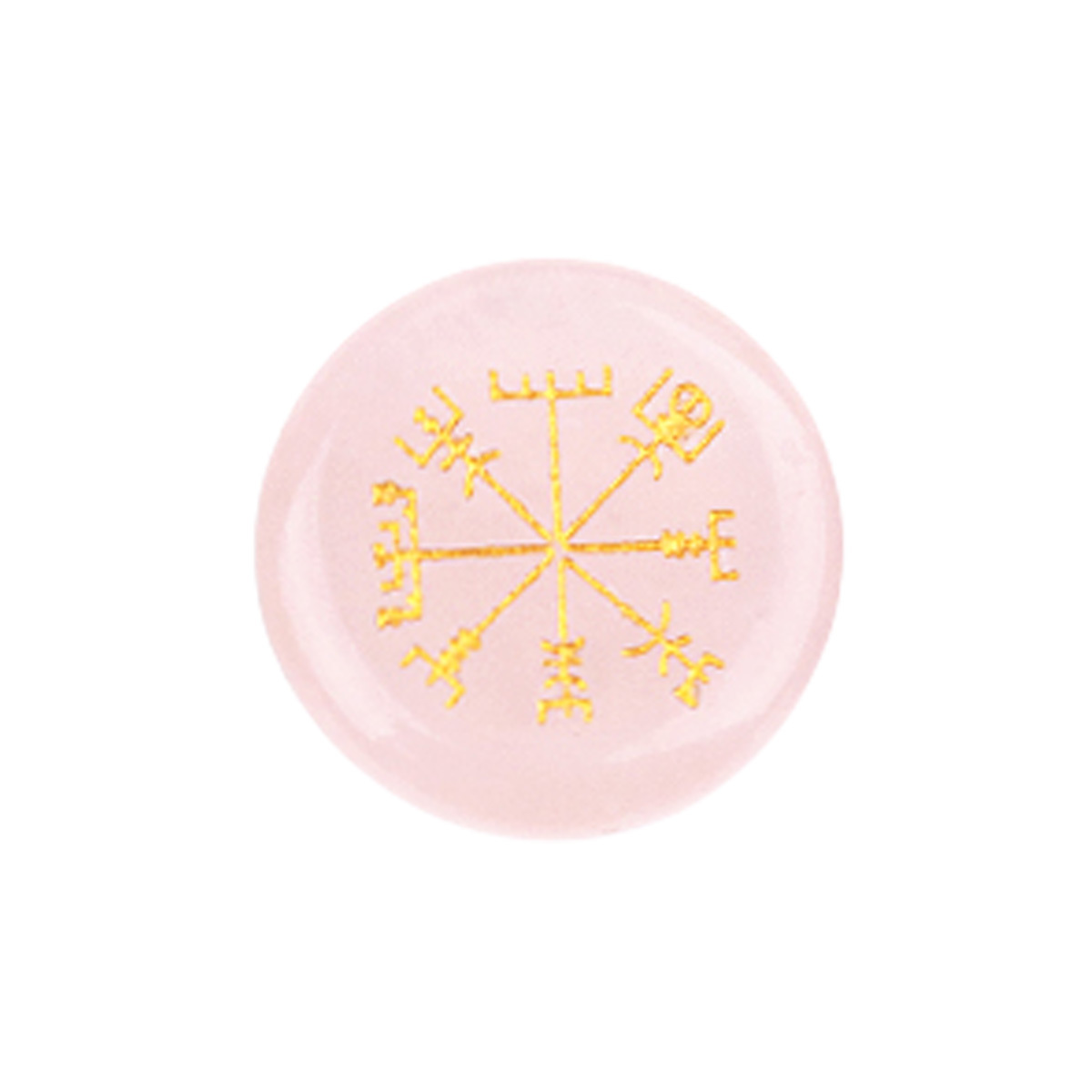 Gemstone 25MM Circular Disc Handmade Craved Pattern-AIM For Home Decor