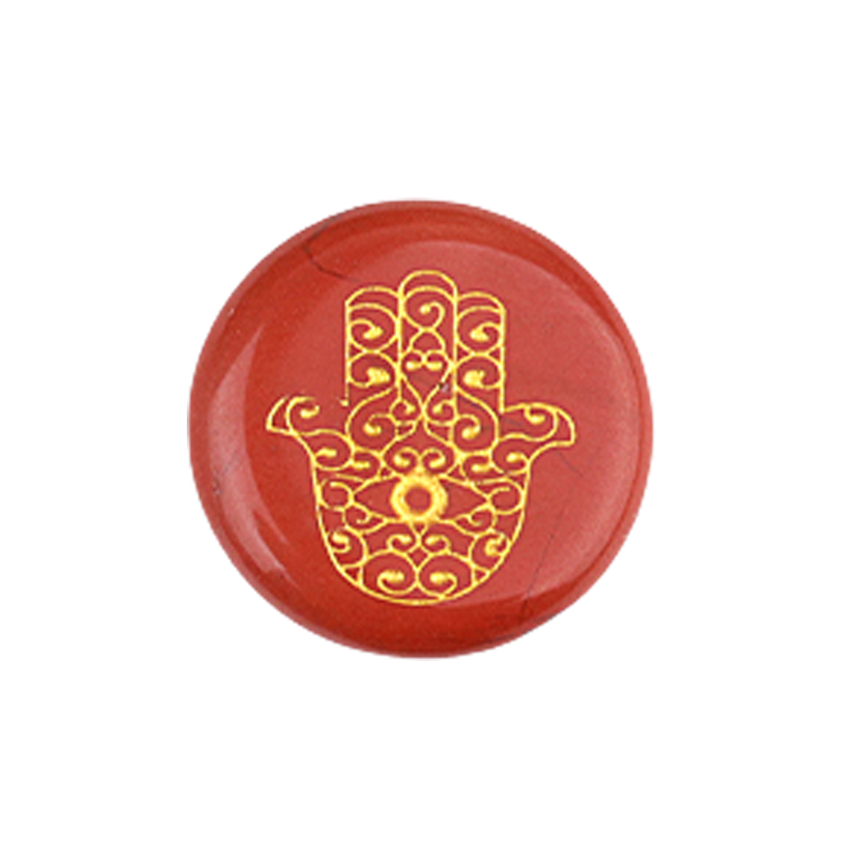 25MM Circular Disc Gemstone Ornament Handmade Craved Pattern-Hand For Home Decor