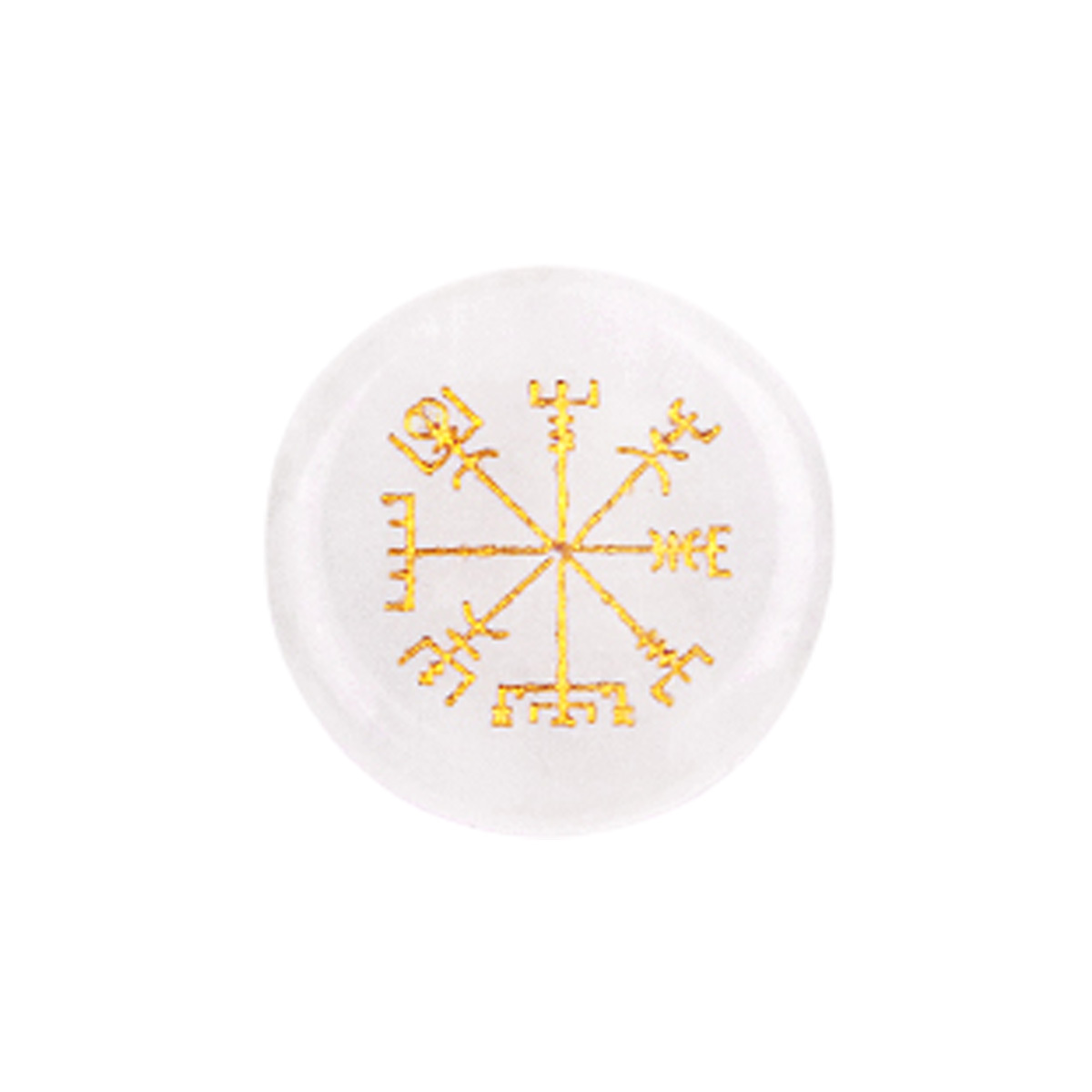 Gemstone 25MM Circular Disc Handmade Craved Pattern-AIM For Home Decor