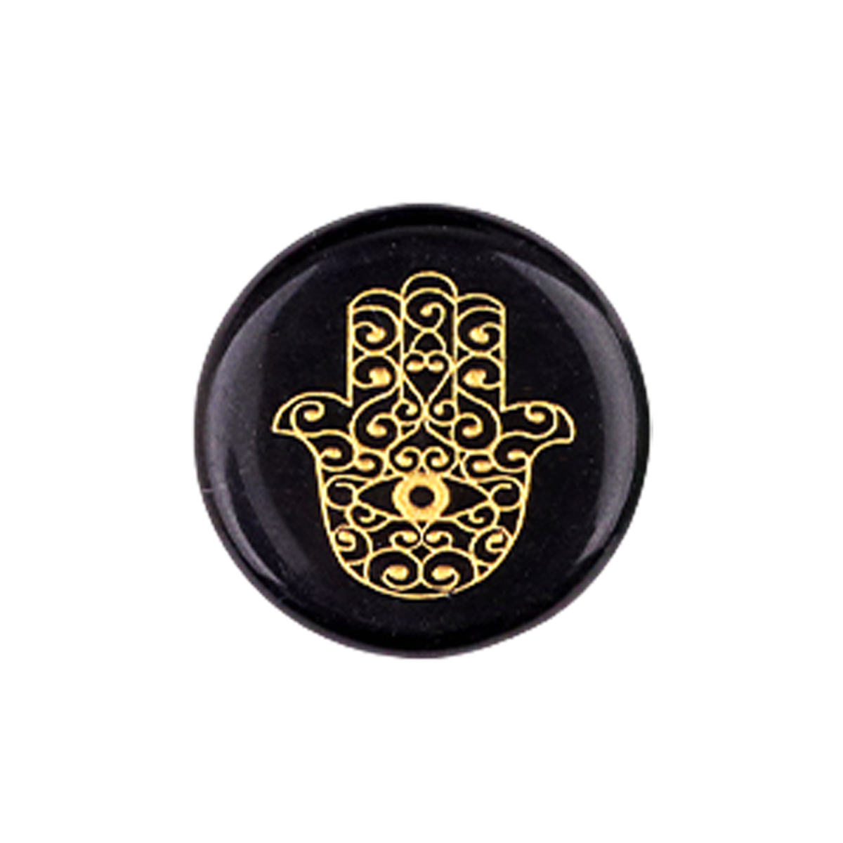 25MM Circular Disc Gemstone Ornament Handmade Craved Pattern-Hand For Home Decor