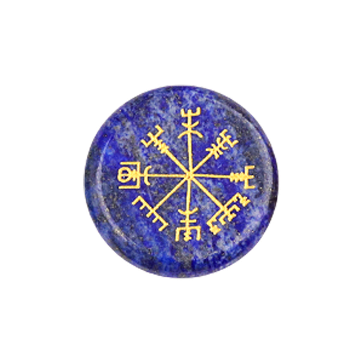 Gemstone 25MM Circular Disc Handmade Craved Pattern-AIM For Home Decor