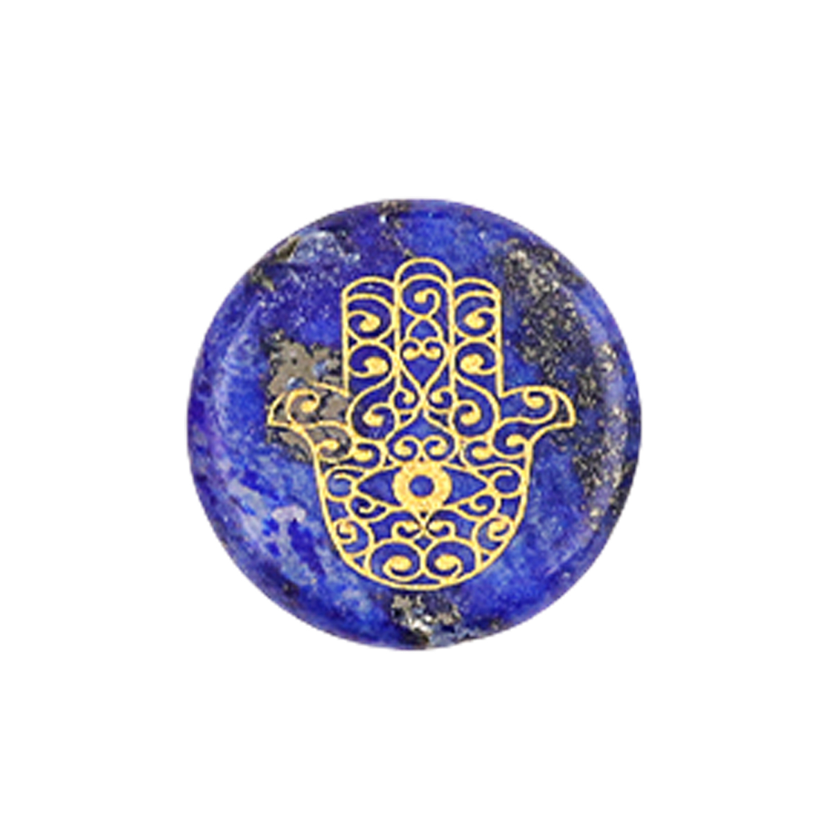 25MM Circular Disc Gemstone Ornament Handmade Craved Pattern-Hand For Home Decor