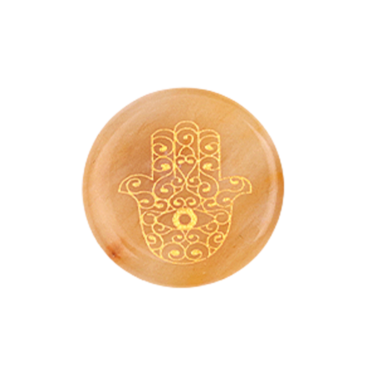 25MM Circular Disc Gemstone Ornament Handmade Craved Pattern-Hand For Home Decor