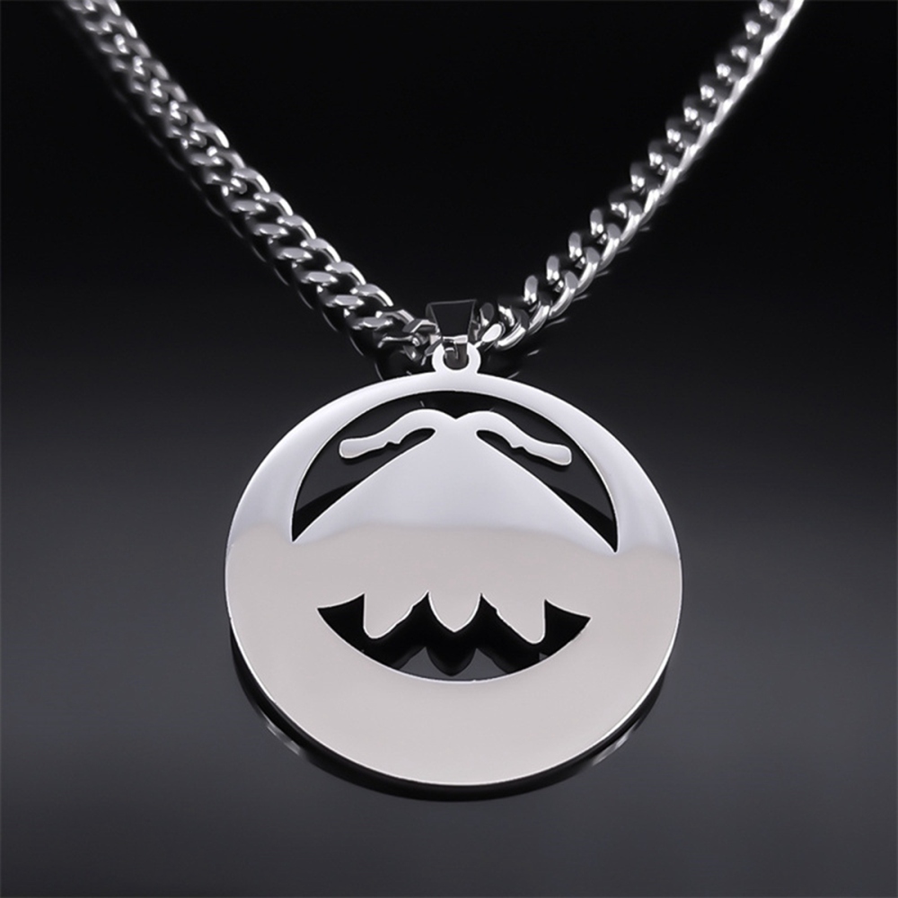Stainless Steel Moth Necklace Natural Gemstone Cabs Pendant With 50CM Chain