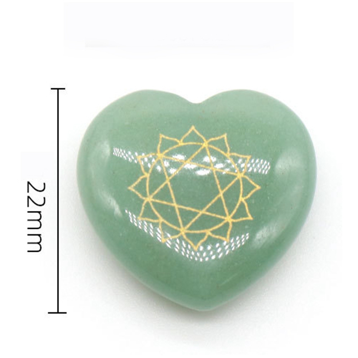 7 Chakra Heart Disce（22MM） Stone Collection (7PCS in velvet Bags)