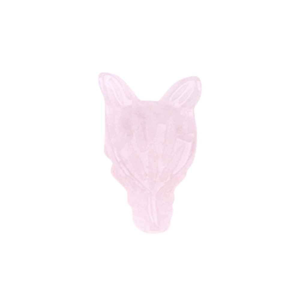 Handmade Craved 1.0Inch Gemstone Wolf Head for Home & Office Decoration