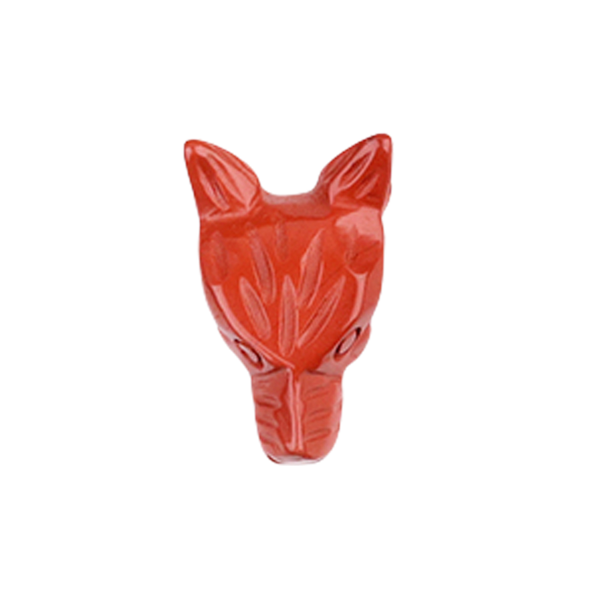 Unakite 1.0Inch Gemstone Wolf Head Ornament for Home & Office Decoration Handmade Craved Crystal Animal