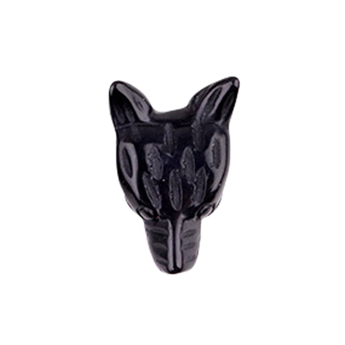 Unakite 1.0Inch Gemstone Wolf Head Ornament for Home & Office Decoration Handmade Craved Crystal Animal