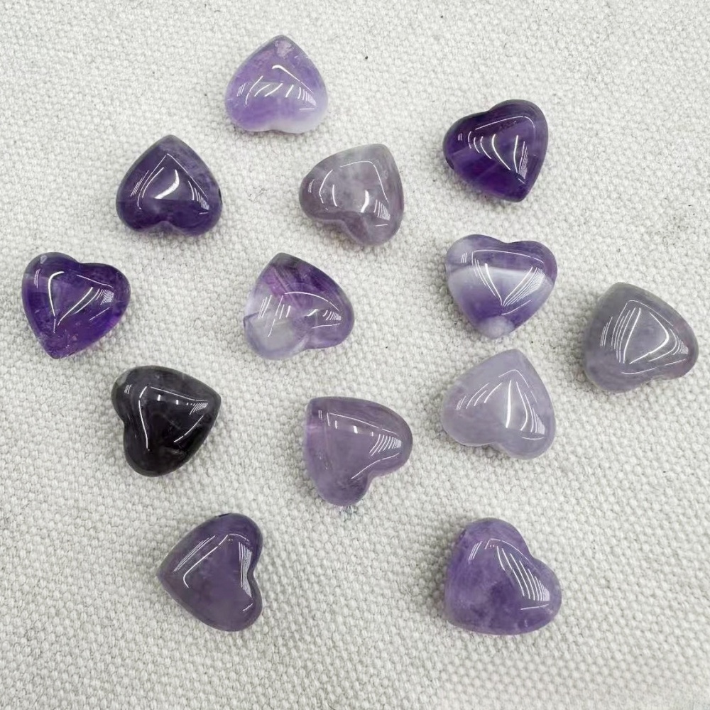 15MM Gemstone  Love Heart Beads Drilled Side Hole  For Making Jewelry