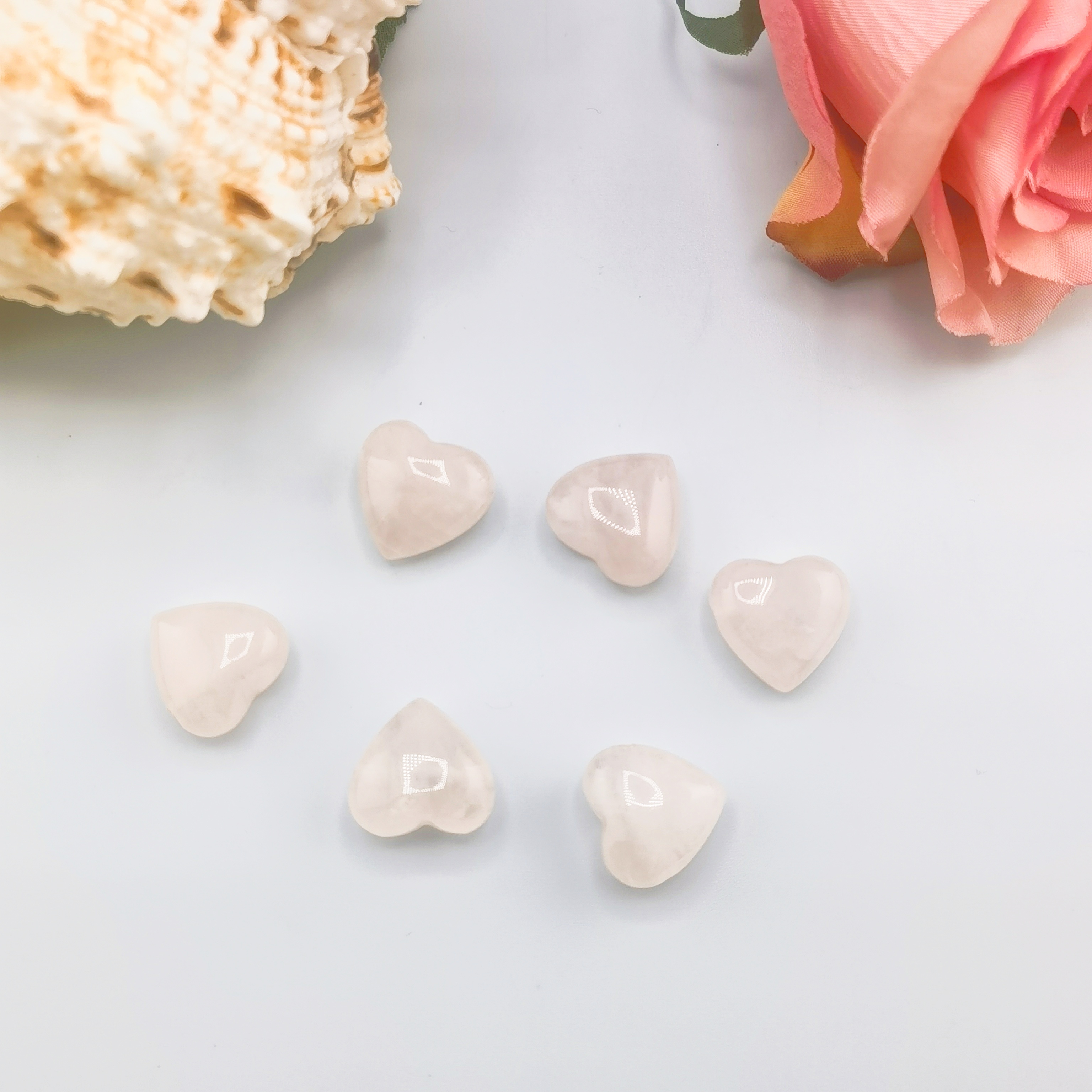 15MM Gemstone  Love Heart Beads Drilled Side Hole  For Making Jewelry