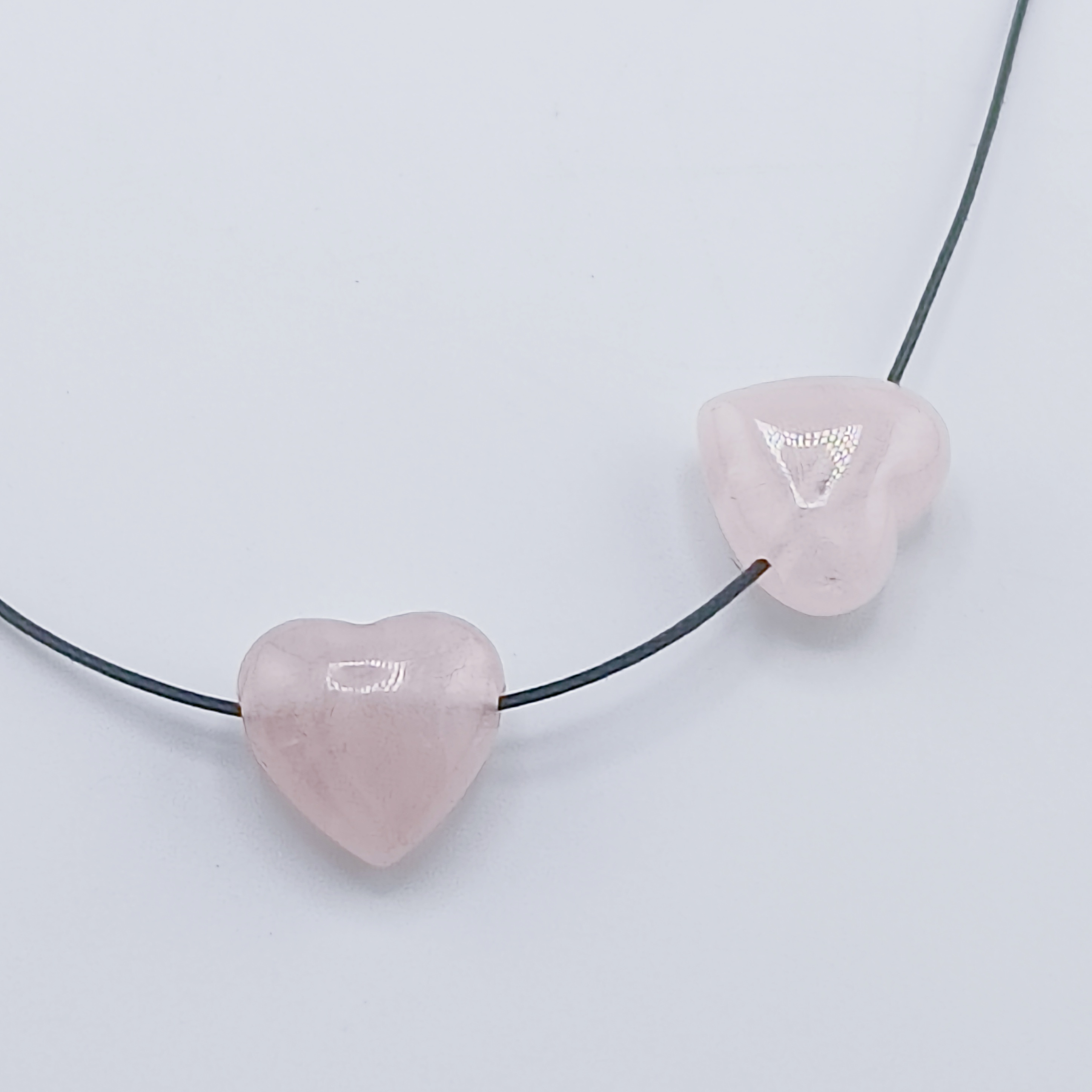 15MM Gemstone  Love Heart Beads Drilled Side Hole  For Making Jewelry