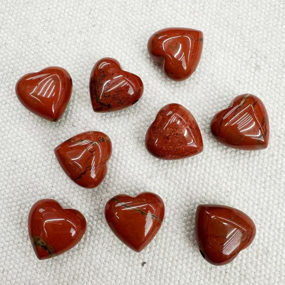 15MM Gemstone  Love Heart Beads Drilled Side Hole  For Making Jewelry