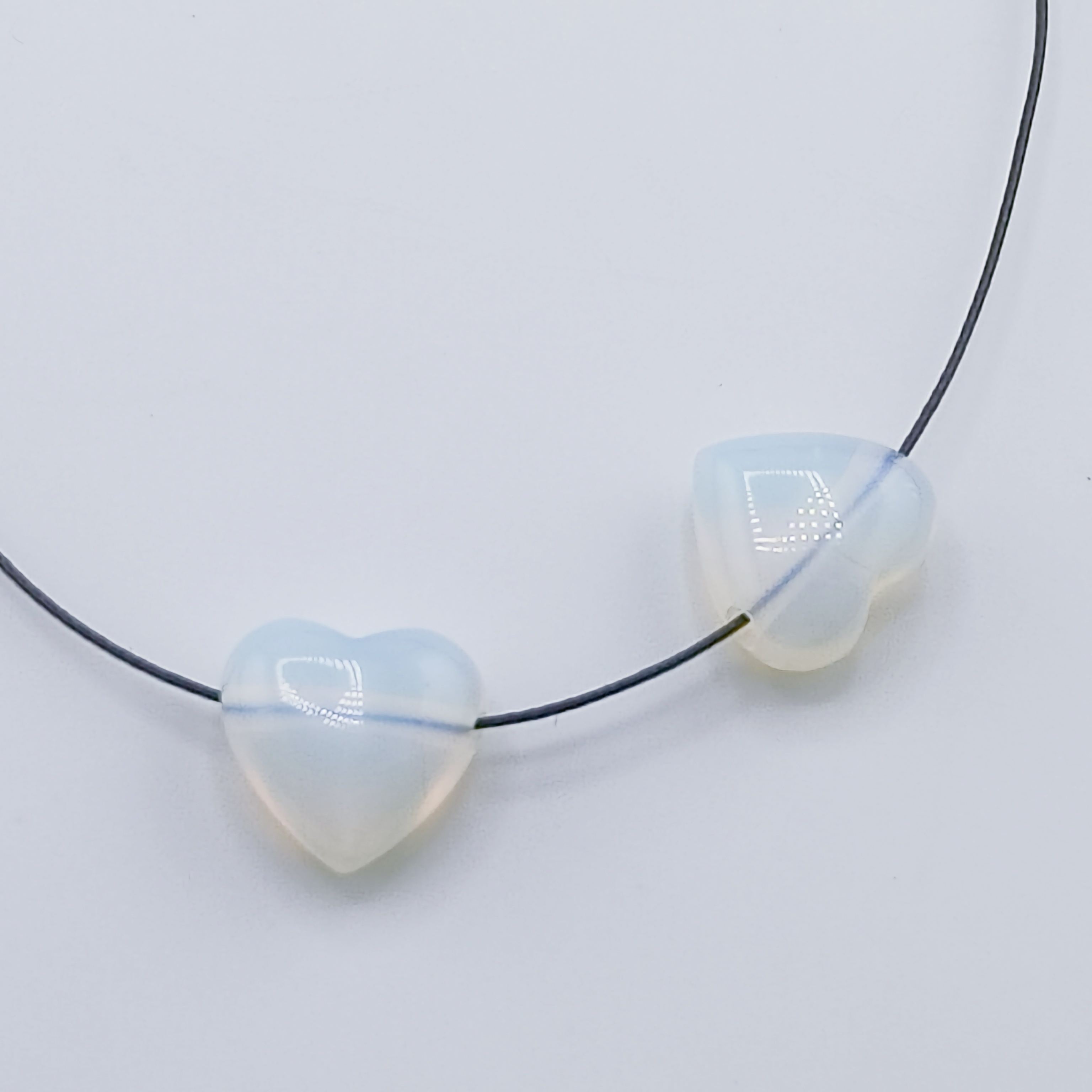 15MM Gemstone  Love Heart Beads Drilled Side Hole  For Making Jewelry
