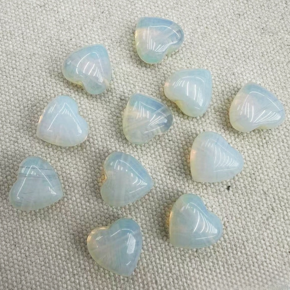 15MM Gemstone  Love Heart Beads Drilled Side Hole  For Making Jewelry