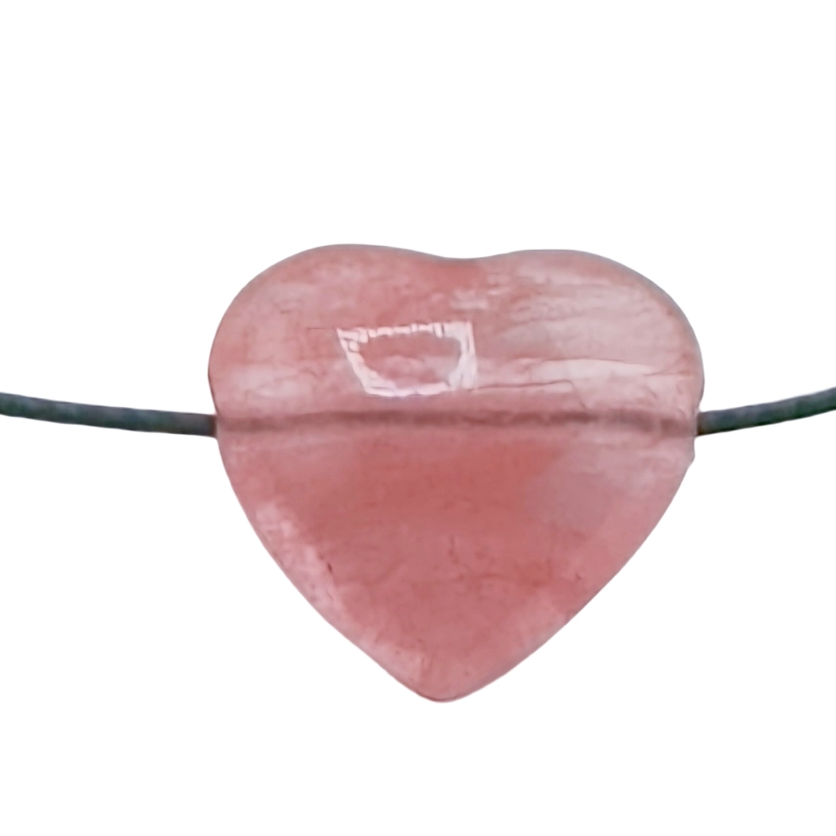 15MM Gemstone  Love Heart Beads Drilled Side Hole  For Making Jewelry