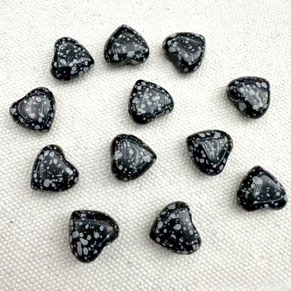 15MM Gemstone  Love Heart Beads Drilled Side Hole  For Making Jewelry