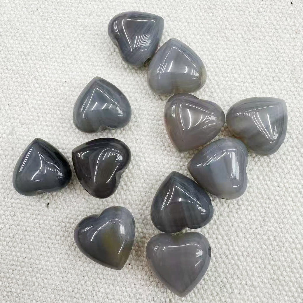 15MM Gemstone  Love Heart Beads Drilled Side Hole  For Making Jewelry